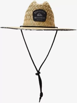 Mens Quiksilver Hats | Waterman Outsider Straw Lifeguard Hat