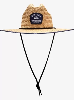 Mens Quiksilver Hats | Waterman Outsider Straw Lifeguard Hat