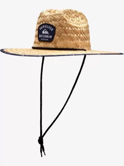 Mens Quiksilver Hats | Waterman Outsider Straw Lifeguard Hat