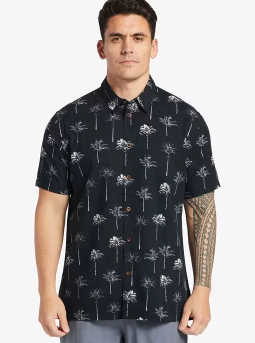 Mens Quiksilver Shirts & Polos | Waterman Palm Friday Woven Shirt