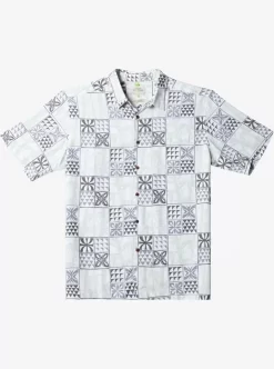 Mens Quiksilver Shirts & Polos | Waterman Plaid Flight Short Sleeve Shirt