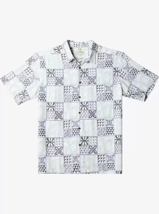 Mens Quiksilver Shirts & Polos | Waterman Plaid Flight Short Sleeve Shirt