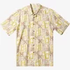 Mens Quiksilver Shirts & Polos | Waterman Plaid Flight Short Sleeve Shirt