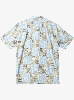 Mens Quiksilver Shirts & Polos | Waterman Plaid Flight Short Sleeve Shirt