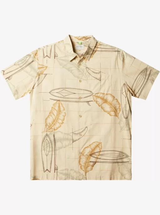 Mens Quiksilver Shirts & Polos | Waterman Right Point Short Sleeve Shirt