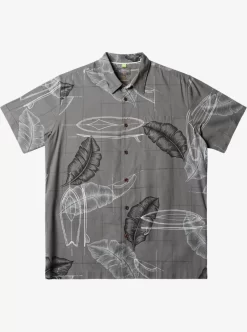 Mens Quiksilver Shirts & Polos | Waterman Right Point Short Sleeve Shirt