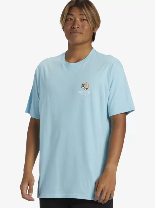 Mens Quiksilver Tees | Waterman Rolling Tide T-Shirt