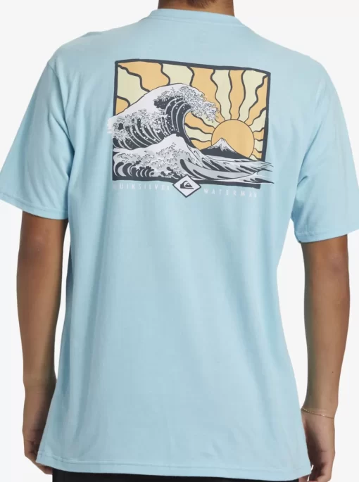 Mens Quiksilver Tees | Waterman Rolling Tide T-Shirt