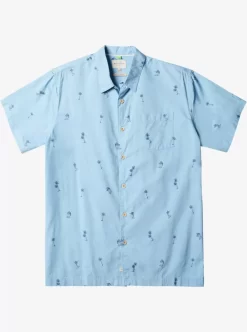 Mens Quiksilver Shirts & Polos | Waterman Sail Palm Short Sleeve Shirt