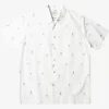 Mens Quiksilver Shirts & Polos | Waterman Sail Palm Short Sleeve Shirt