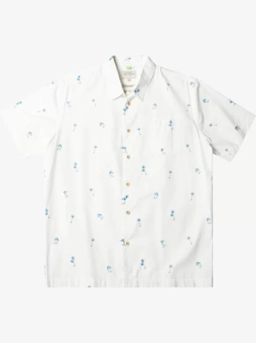 Mens Quiksilver Shirts & Polos | Waterman Sail Palm Short Sleeve Shirt