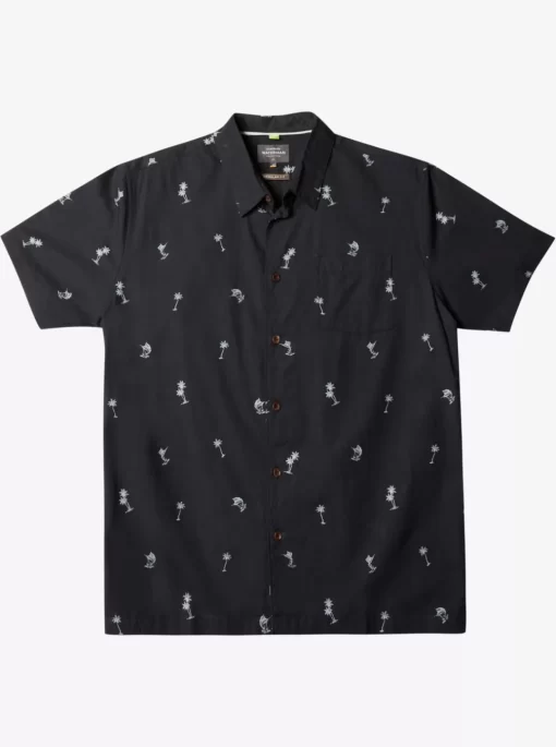 Mens Quiksilver Shirts & Polos | Waterman Sail Palm Short Sleeve Shirt