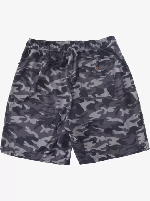 Mens Quiksilver Amphibians | Waterman Scout Zipper Print 19" Amphibian Boardshorts