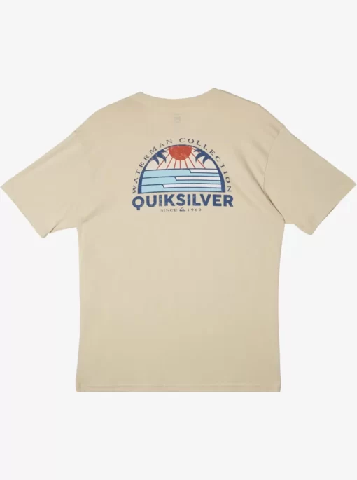 Mens Quiksilver Tees | Waterman Set View T-Shirt