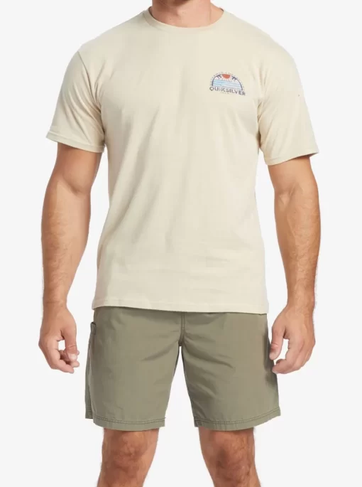 Mens Quiksilver Tees | Waterman Set View T-Shirt