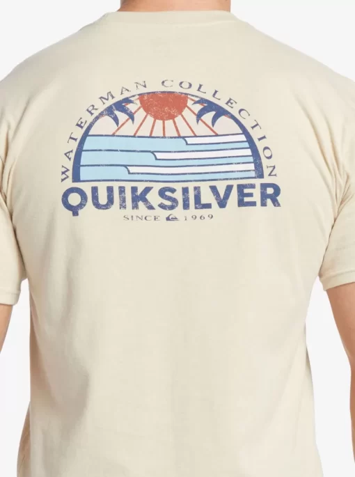 Mens Quiksilver Tees | Waterman Set View T-Shirt