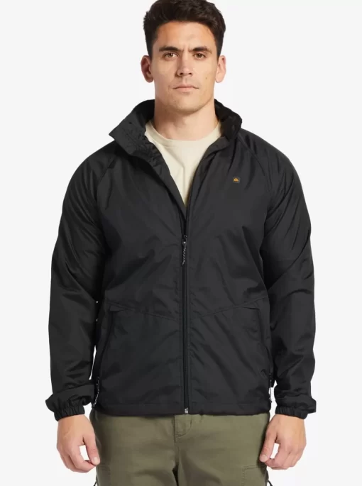 Mens Quiksilver Jackets | Waterman Shell Shock Water-Resistant Lightweight Mini Ripstop Windbreaker