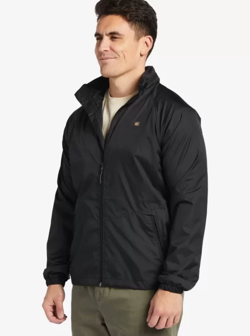 Mens Quiksilver Jackets | Waterman Shell Shock Water-Resistant Lightweight Mini Ripstop Windbreaker