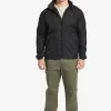 Mens Quiksilver Jackets | Waterman Shell Shock Water-Resistant Lightweight Mini Ripstop Windbreaker