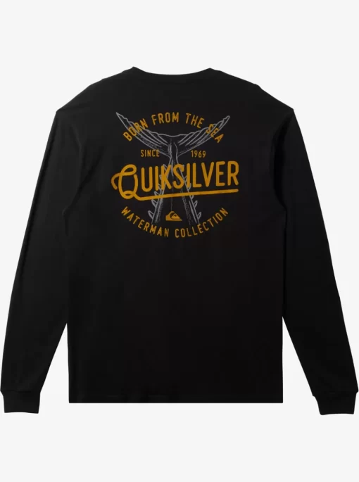 Mens Quiksilver Tees | Waterman Tails Up Long Sleeve T-Shirt