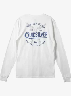 Mens Quiksilver Tees | Waterman Tails Up Long Sleeve T-Shirt