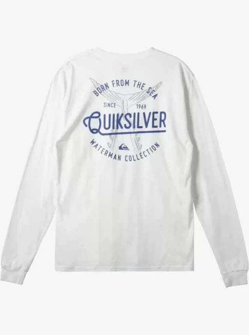 Mens Quiksilver Tees | Waterman Tails Up Long Sleeve T-Shirt