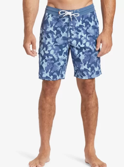 Mens Quiksilver Boardshorts | Waterman Throwback Camo 19" Boardshorts