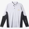Mens Quiksilver Rashguards | Waterman Waterman Piscator Polo Long Sleeve Upf 50 Surf T-Shirt