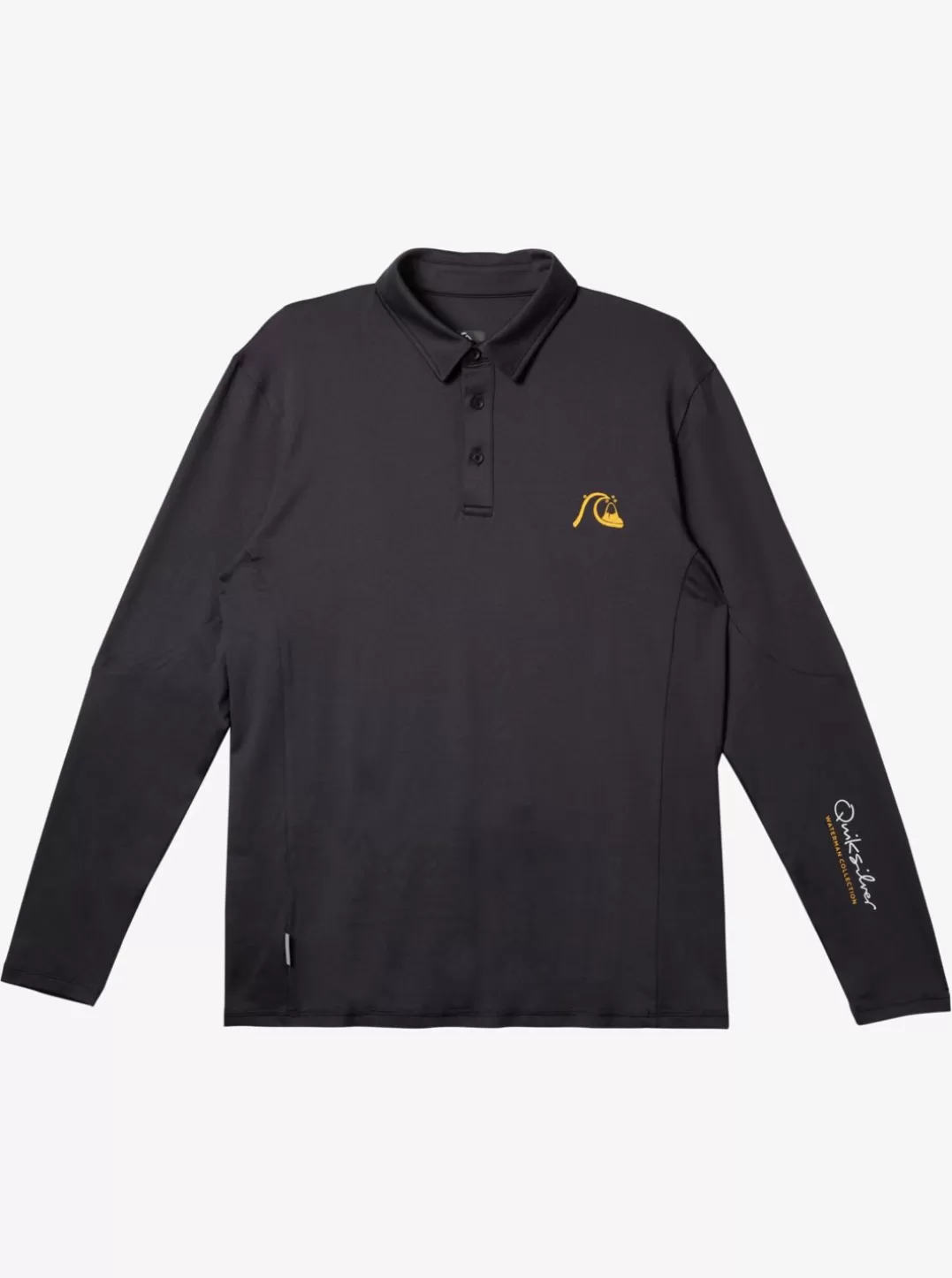 Mens Quiksilver Rashguards | Waterman Waterman Piscator Polo Long Sleeve Upf 50 Surf T-Shirt