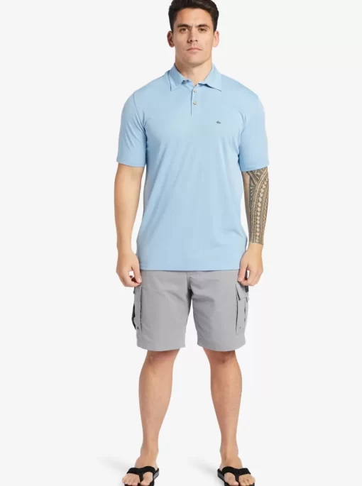 Mens Quiksilver Shirts & Polos | Waterman Waterpolo Short Sleeve Polo Shirt